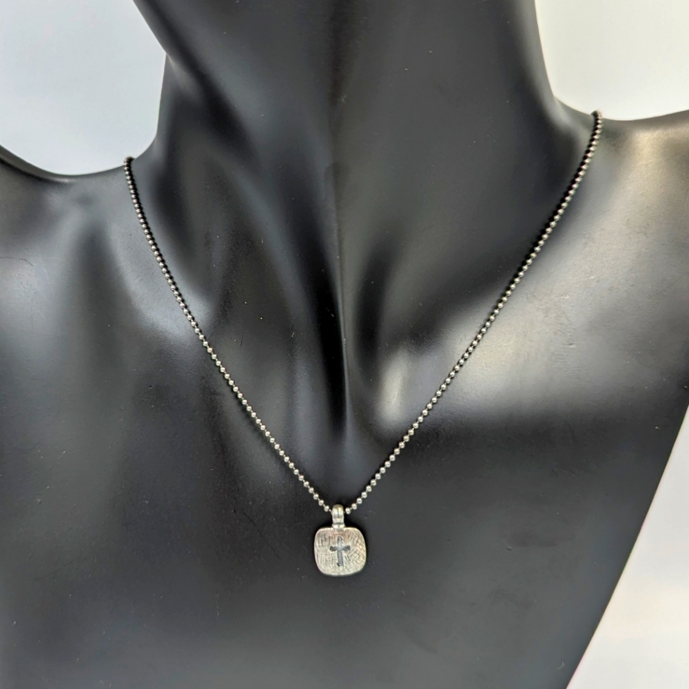 Silpada N1925 925 Sterling Silver Cross Pendant Necklace Faith Religious